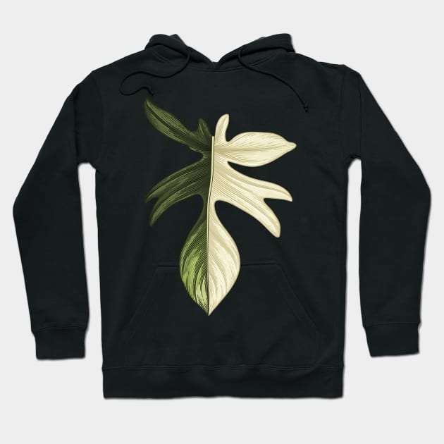 Philodendron Florida Beauty Big Leaf Hoodie by gronly